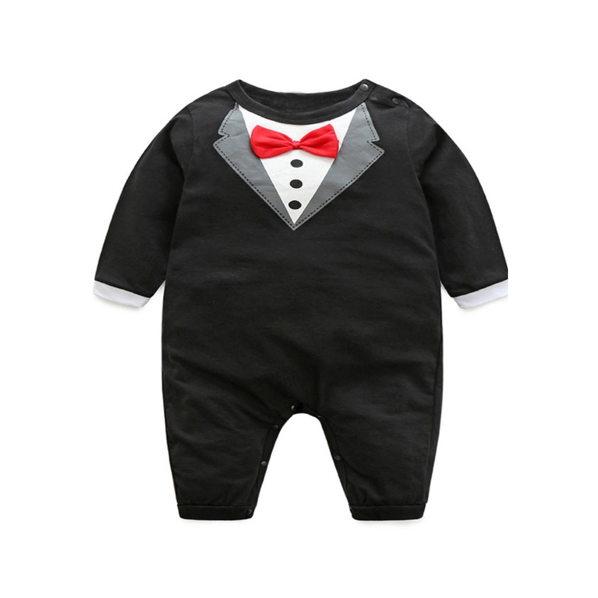 Infant Toddler One-Pieces Jumpsuit Gentleman Bow Baby Rompers Boy - Babo.lk